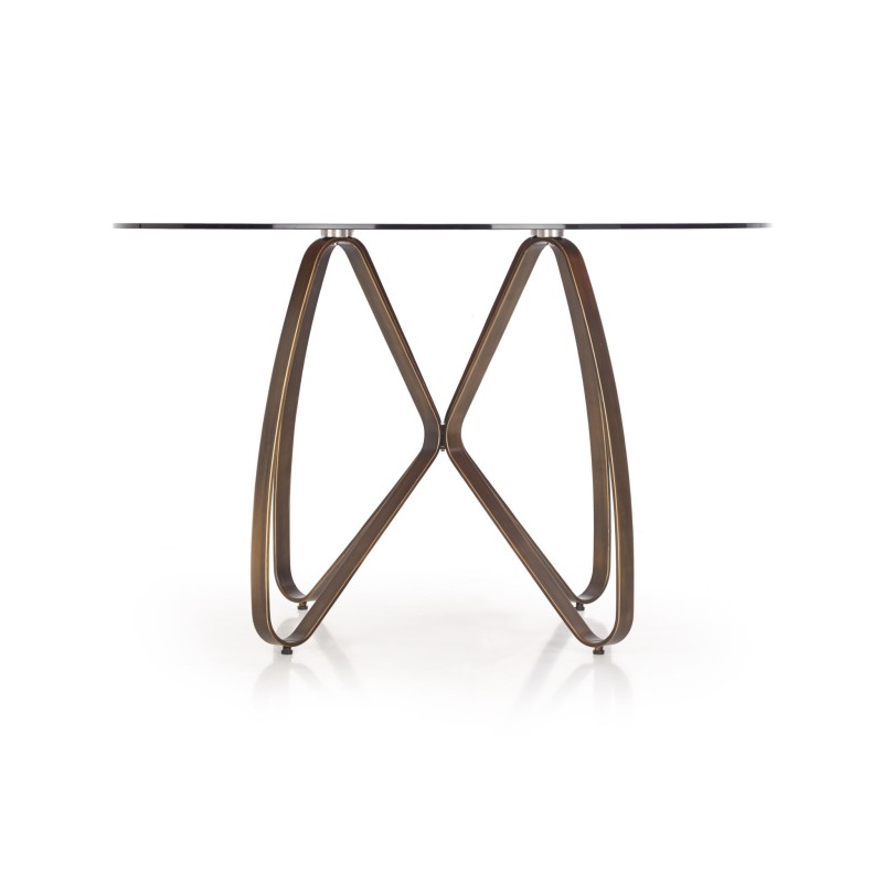 LUNGO stół złoty antyczny / brązowy (2p 1szt)