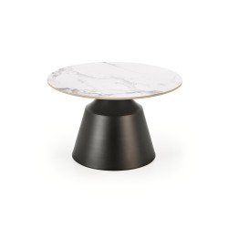 MAGNETA zestaw 2 ław, biały marmur / czarny (2p 1szt)