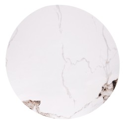 MAGNETA zestaw 2 ław, biały marmur / czarny (2p 1szt)