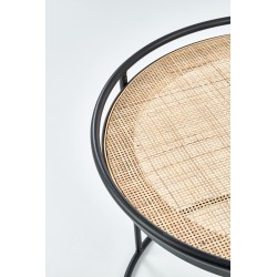 MANADO zestaw 2 ław czarny / naturalny (1p 1szt)