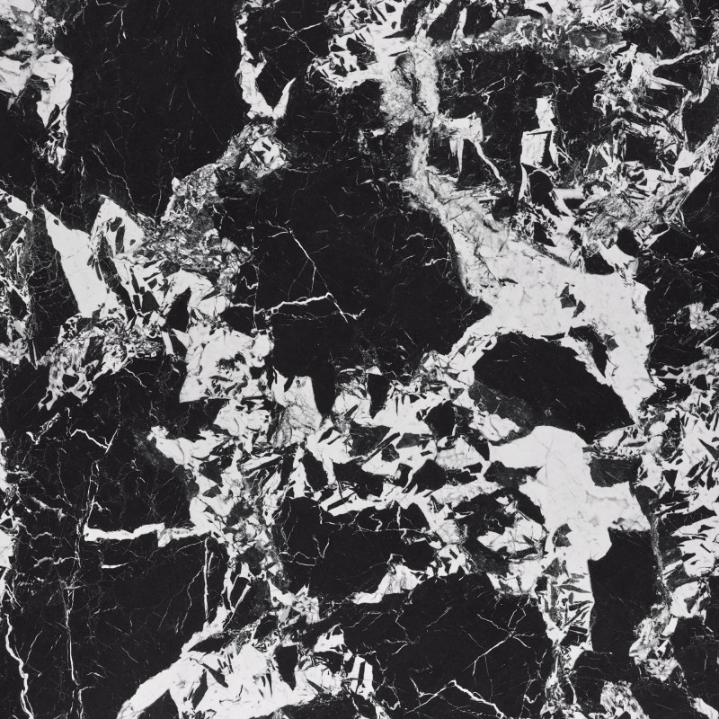 MANUEL stół okrągły, blat - czarny marmur, noga - czarny (2p 1szt)