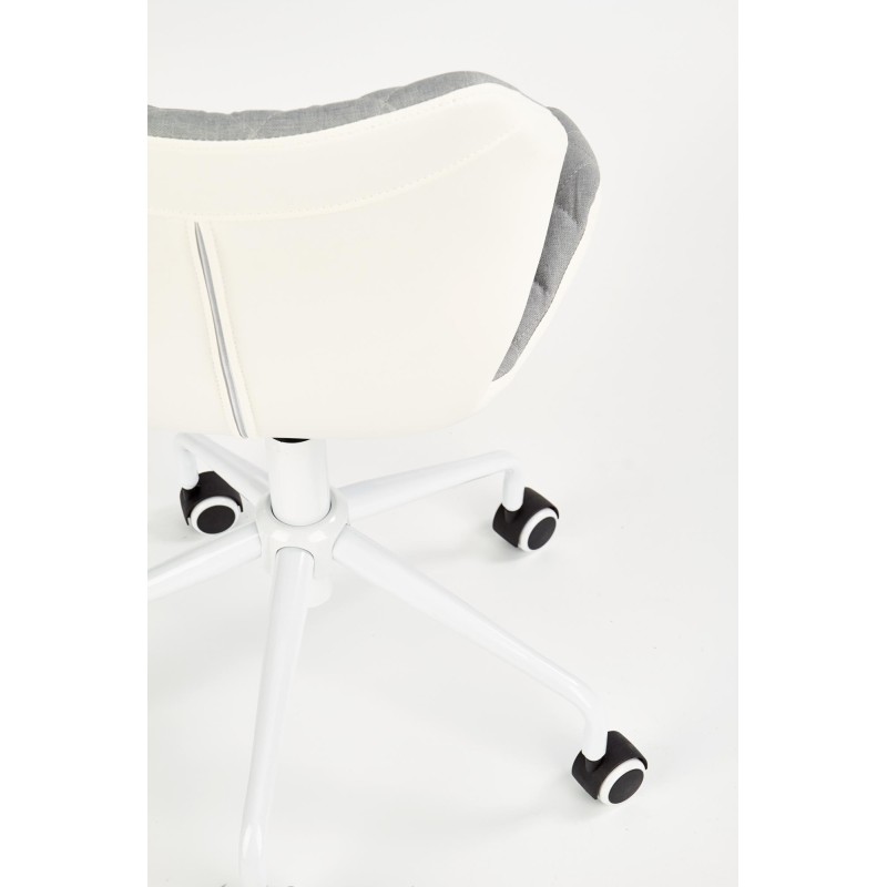 MATRIX 3 fotel młodzieżowy jasny popielaty / biały (1p 1szt)