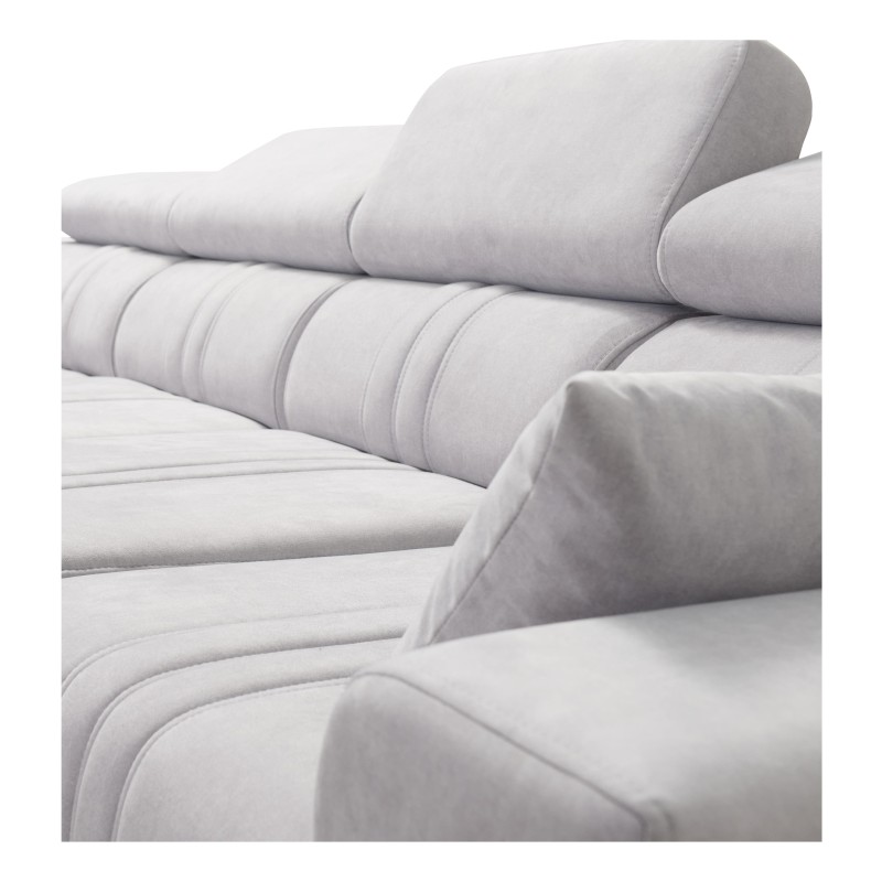 Verona XII Corner Sofa Bed with Velvet Upholstery, Vena 3 - A Practical and Elegant Piece of Furniture for Your Living Room Verona XII Corner Sofa Bed with Velvet Upholstery, Vena 3 - A Practical and Elegant Piece of Furniture for Your Living Room