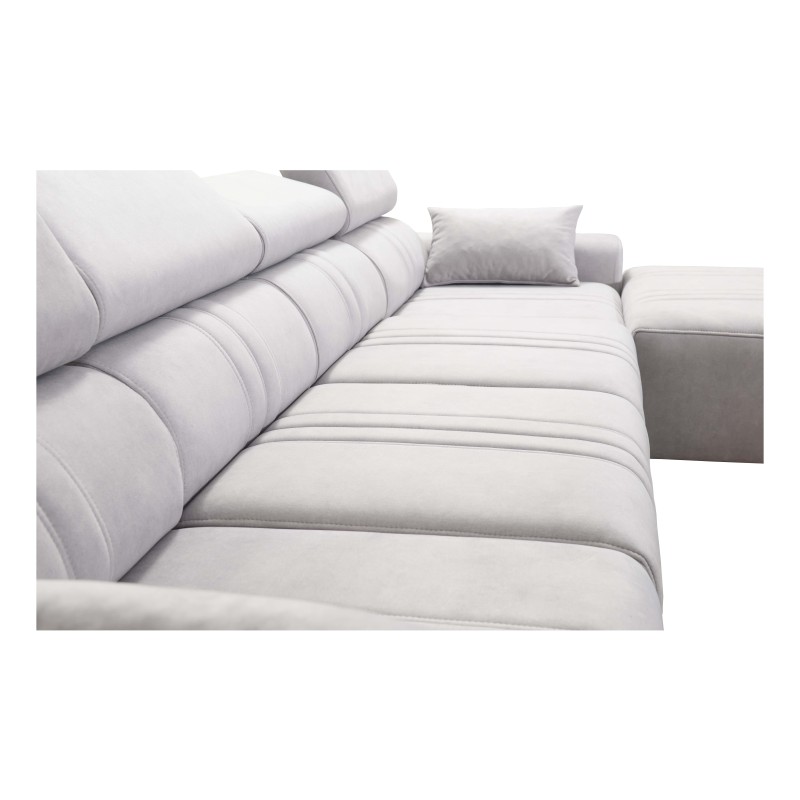 Verona XII Corner Sofa Bed with Velvet Upholstery, Vena 3 - A Practical and Elegant Piece of Furniture for Your Living Room Verona XII Corner Sofa Bed with Velvet Upholstery, Vena 3 - A Practical and Elegant Piece of Furniture for Your Living Room