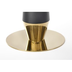 MOLINA stół okrągły, czarny marmur / czarny / złoty (2p 1szt)