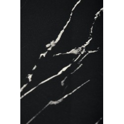 MOLINA stół okrągły, czarny marmur / czarny / złoty (2p 1szt)