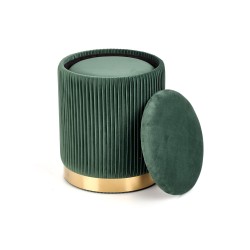 MONTY zestaw 2 puf, ciemny zielony (1p 1kpl)