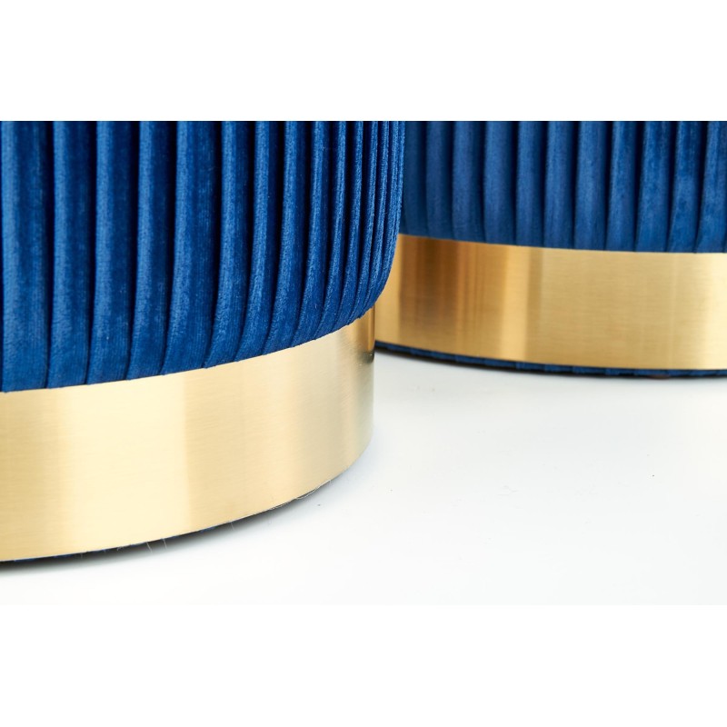 MONTY zestaw 2 puf, granatowy (1p 1kpl)