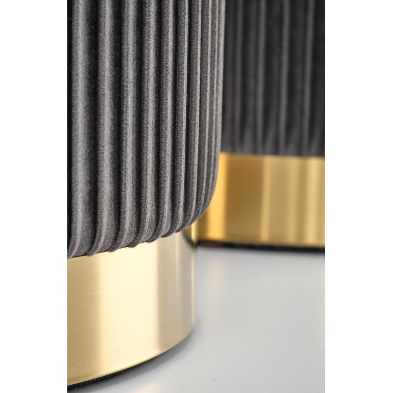 MONTY zestaw 2 puf, popielaty (1p 1kpl)