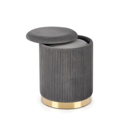 MONTY zestaw 2 puf, popielaty (1p 1kpl)