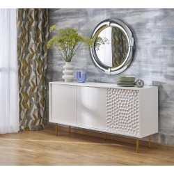 MOON lustro ścienne, srebrny