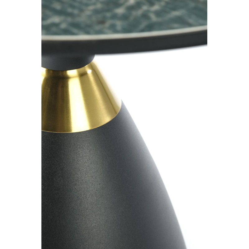 MORENA ława zielony marmur / czarny / złoty (1p 1szt)