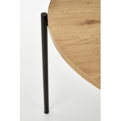 MORGAN stół okragły dąb złoty / czarny (1p 1szt)