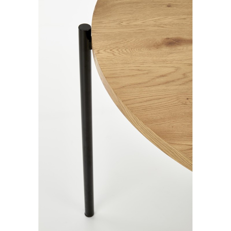 MORGAN stół okragły dąb złoty / czarny (1p 1szt)