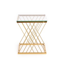 NANCY ława złoty / transparentny (2p 1szt)