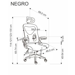 NEGRO fotel gabinetowy czarny (1p 1szt)