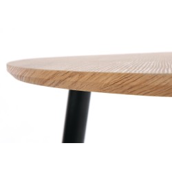 NICEA 2, zestaw 2 ław dąb złoty/czarny (2p 1szt)