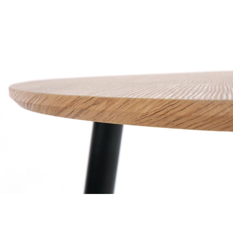 NICEA 2, zestaw 2 ław dąb złoty/czarny (2p 1szt)