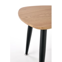 NICEA 2, zestaw 2 ław dąb złoty/czarny (2p 1szt)