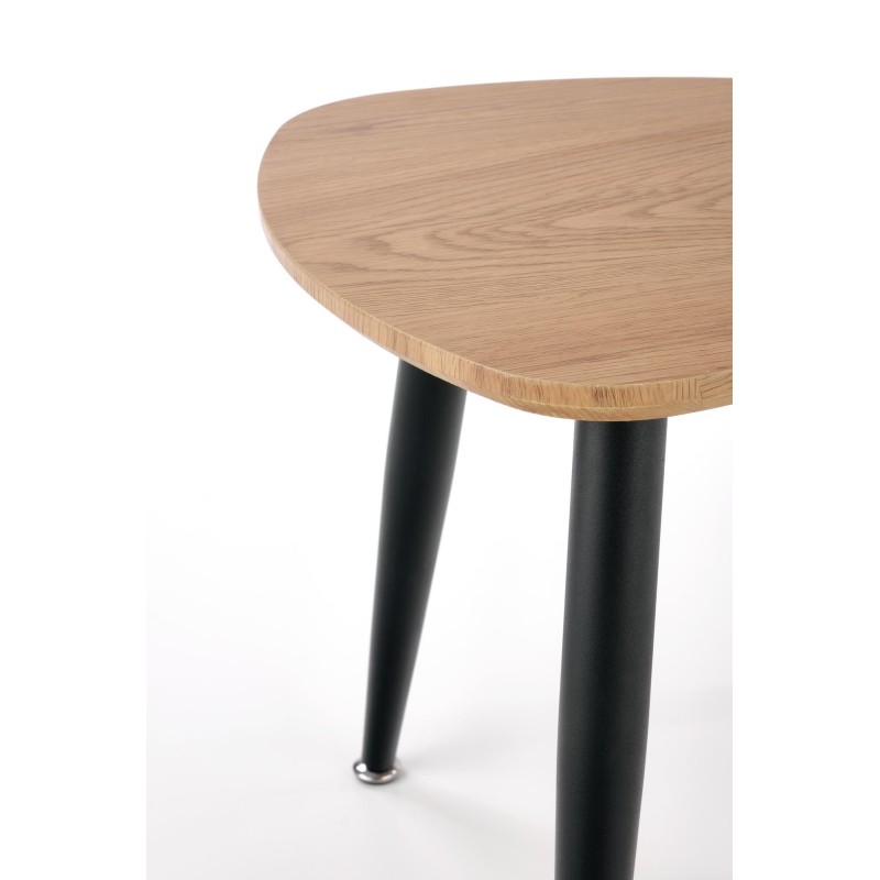 NICEA 2, zestaw 2 ław dąb złoty/czarny (2p 1szt)