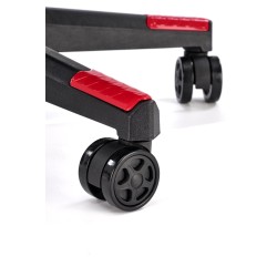 NITRO 2 fotel gabinetowy tkanina, czerwony / czarny (1p 1szt)