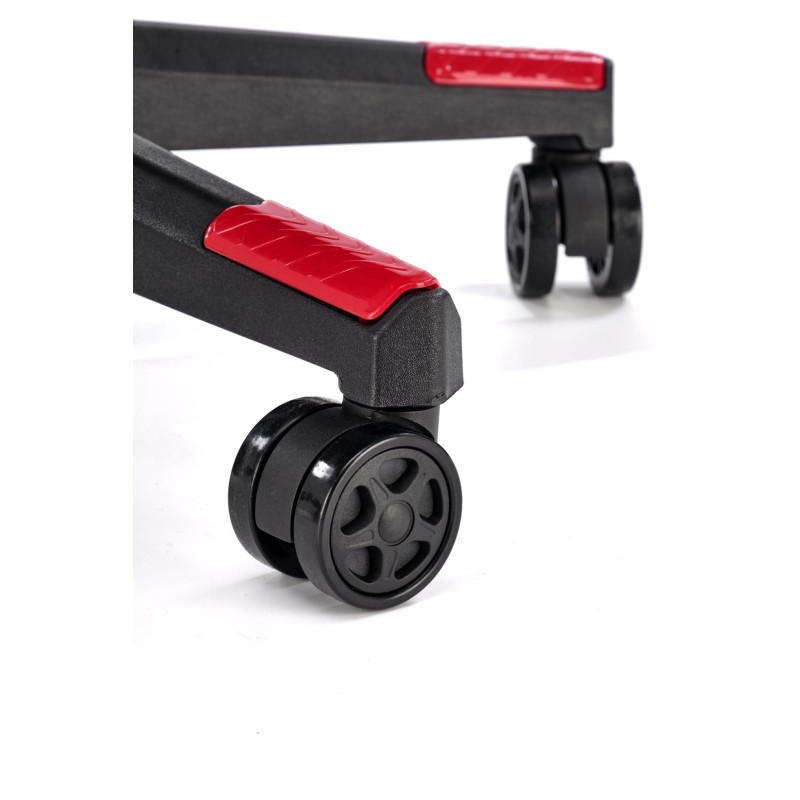 NITRO 2 fotel gabinetowy tkanina, czerwony / czarny (1p 1szt)