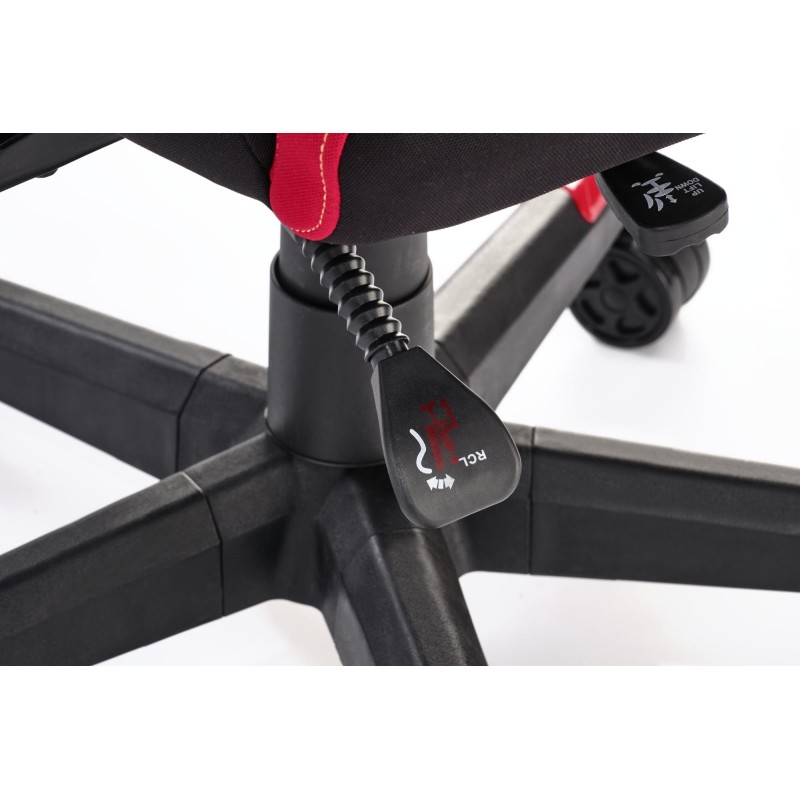 NITRO 2 fotel gabinetowy tkanina, czerwony / czarny (1p 1szt)