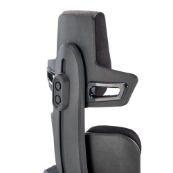 NITRO 2 fotel gabinetowy tkanina, popielaty / czarny (1p 1szt)