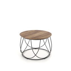 NUBIRA ława stelaż - czarny, blat - orzechowy (1p 1szt)