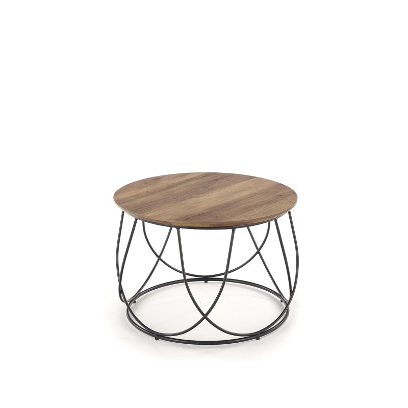 NUBIRA ława stelaż - czarny, blat - orzechowy (1p 1szt)