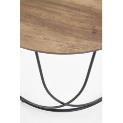 NUBIRA ława stelaż - czarny, blat - orzechowy (1p 1szt)