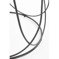 NUBIRA ława stelaż - czarny, blat - orzechowy (1p 1szt)