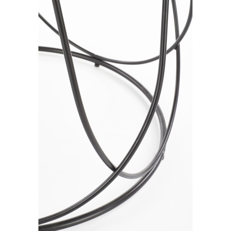 NUBIRA ława stelaż - czarny, blat - orzechowy (1p 1szt)