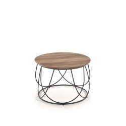 NUBIRA ława stelaż - czarny, blat - orzechowy (1p 1szt)