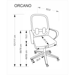 ORCANO fotel gabinetowy czarny (1p 1szt)
