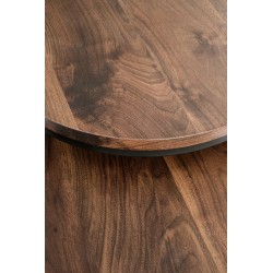 OREO zestaw dwóch ław orzechowy / czarny (1p 1szt)