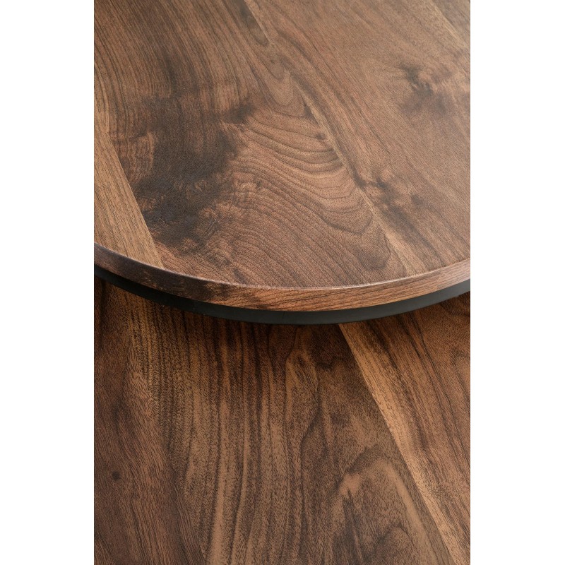 OREO zestaw dwóch ław orzechowy / czarny (1p 1szt)