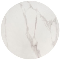 OSARIO zestaw 2 ław biały marmur / biały (2p 1szt)