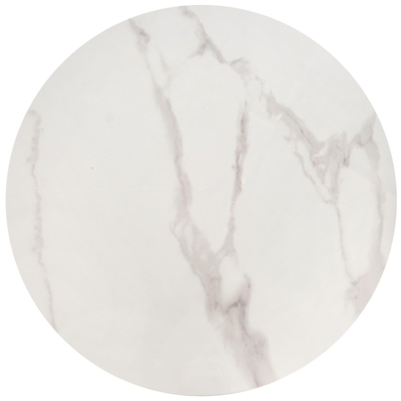 OSARIO zestaw 2 ław biały marmur / biały (2p 1szt)