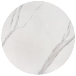 OSARIO zestaw 2 ław biały marmur / biały (2p 1szt)