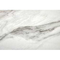 OSMAN stół rozkładany, biały marmur / czarny (2p 1szt)