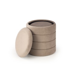 PACHO zestaw 2 puf, beżowy (1p 1set)