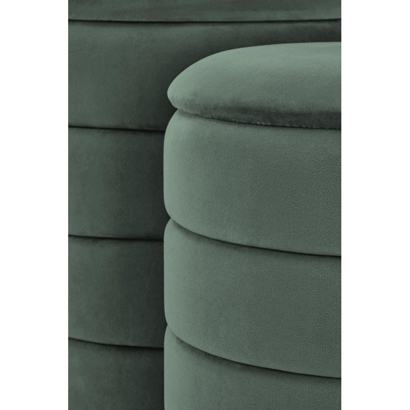 PACHO zestaw 2 puf, c.zielony (1p 1set)