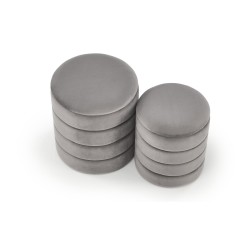 PACHO zestaw 2 puf, popielaty (1p 1set)