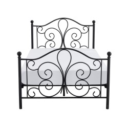 PANAMA 120 cm łóżko metalowe czarny (2p 1szt)