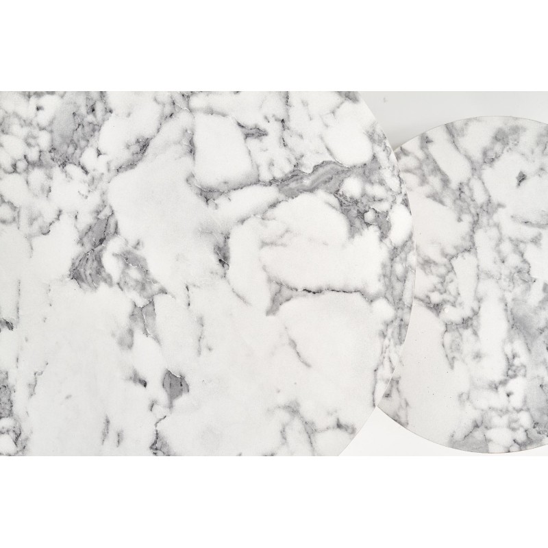 PAOLA zestaw 2 ław, marmur / złoty (1p 1szt)