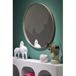 PATINA lustro ścienne, złoty szampański