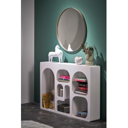 PATINA lustro ścienne, złoty szampański