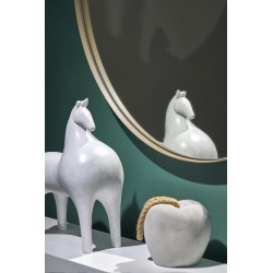 PATINA lustro ścienne, złoty szampański