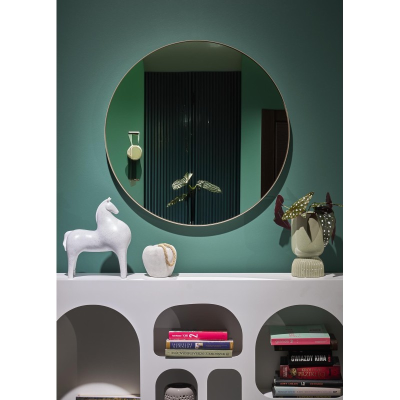 PATINA lustro ścienne, złoty szampański